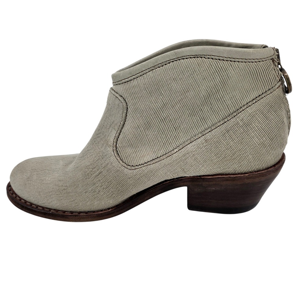 Fiorentini + Baker Womens 36 Cream Textured Leather Ankle Boots - Picture 3 of 15